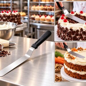 Curved Stainless Steel Pallet Icing Knife 38cm